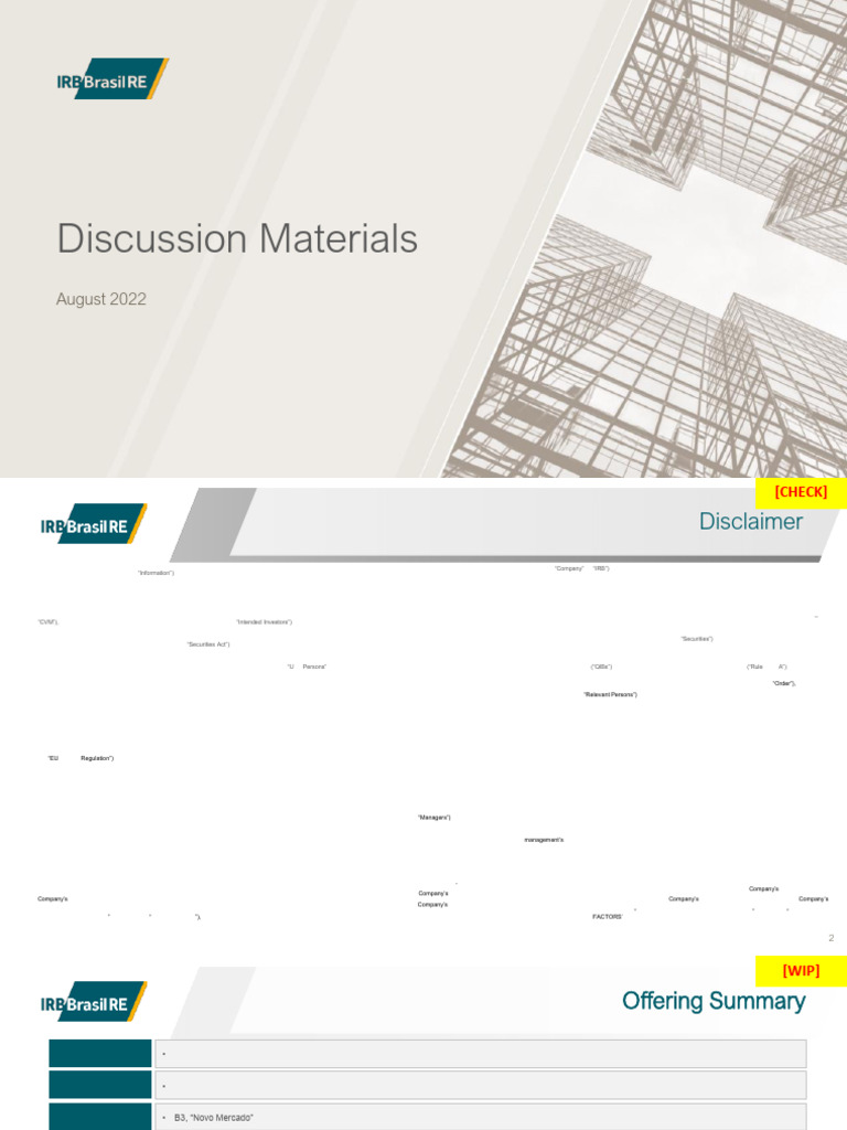Discussion Materials - RS - v12 | PDF | Securities (Finance) | European ...