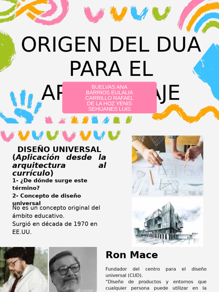 Origen Del Dua para El Aprendizaje | PDF | Plan de estudios | Diseño