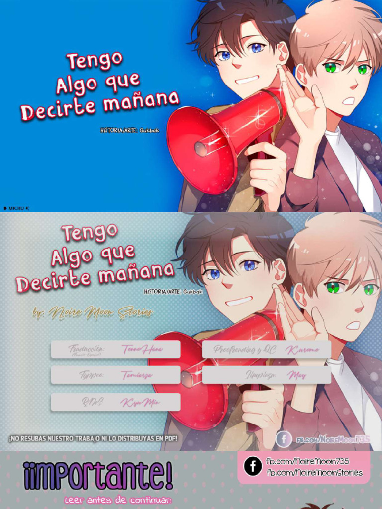 ??Tengo Algo que Decirte Mañana︱Completo M꯵ᥴʜບ | PDF