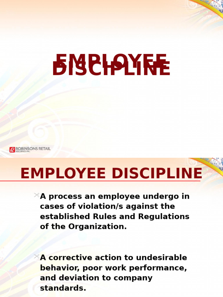 Guide Employee Discipline | PDF | Employment | Disciplines
