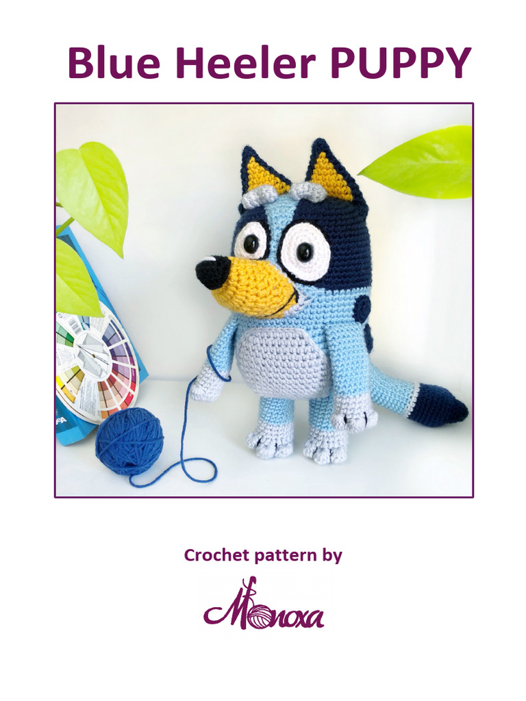 Crochet Blue Heeler Puppy Pattern | PDF | Crochet | Sewing