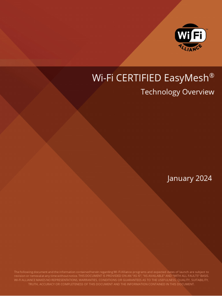 Wi-Fi CERTIFIED EasyMesh Overview | PDF | Wi Fi | Computer Network