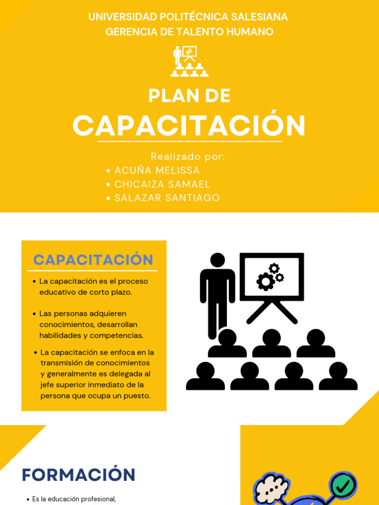 Plan de Capacitación - Acuña - Chicaza - Salazar | PDF | Aprendizaje ...