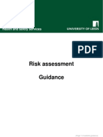 Risk Assessment Guidance: Health and Safety Services
