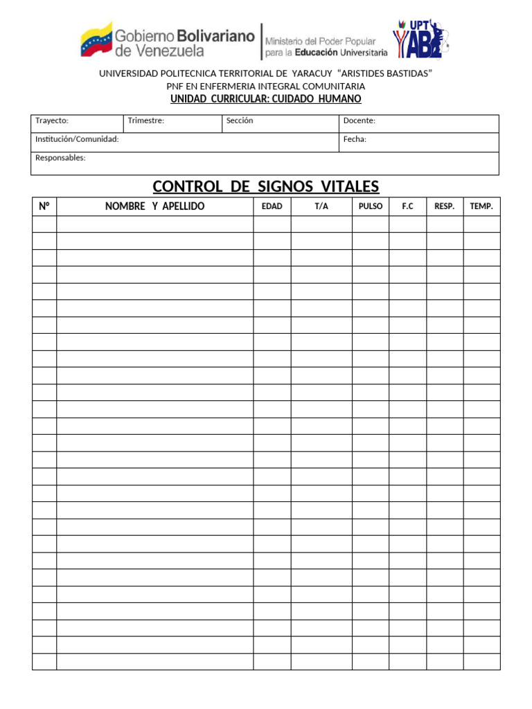 Control de Signos Vitales en Enfermería | PDF