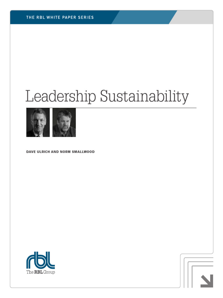 Building Sustainable Leadership Practices | PDF | Leadership ...