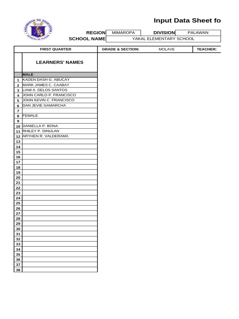 Grade 1 Matatag First Quarter Report | PDF | Learning | Behavior ...