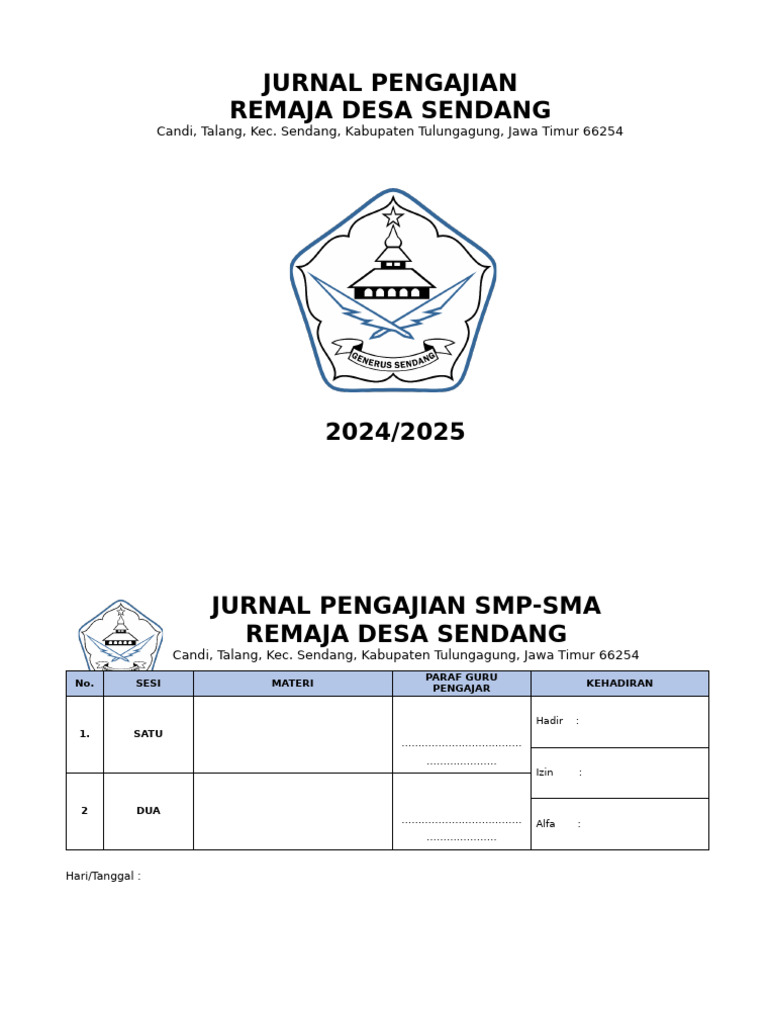 Jurnal Pengajian Remaja Desa | PDF