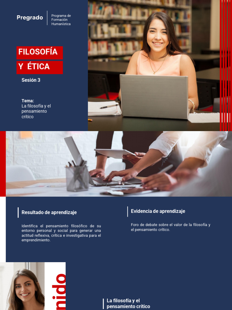 Filosofía Y Ética: Sesión 3 | PDF | Pensamiento crítico | Pensamiento - 