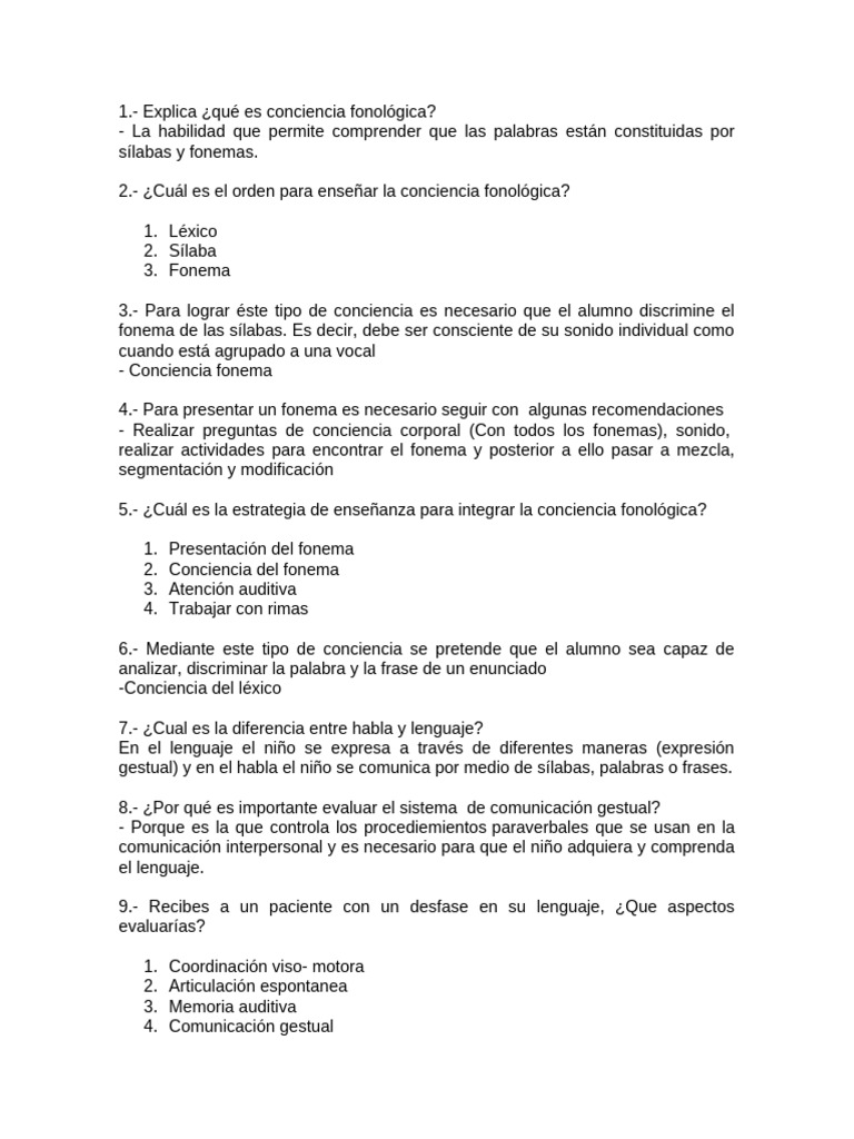 Guía de Conciencia Fonológica para Niños | PDF | Crecimiento personal y ...