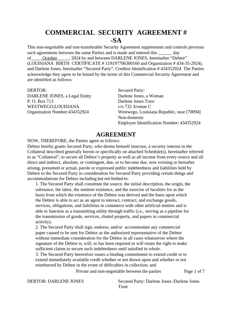 SECURITYAGREEMENTtemplate | PDF | Security Interest | Bankruptcy