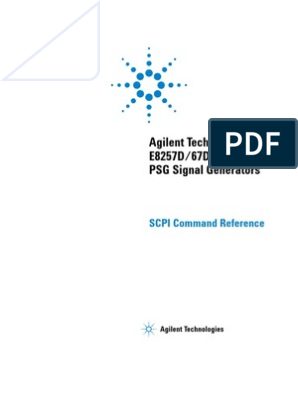 Agilent Function Generaroe E8257d Psg User Manual
