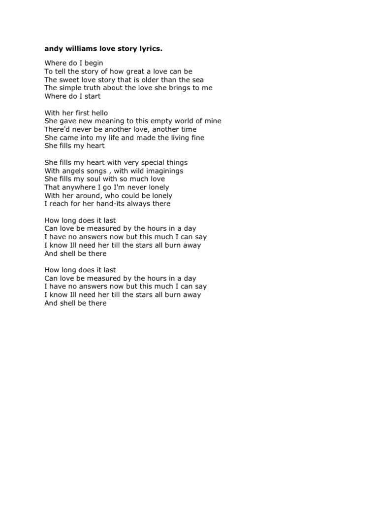 Love Story Lyrics