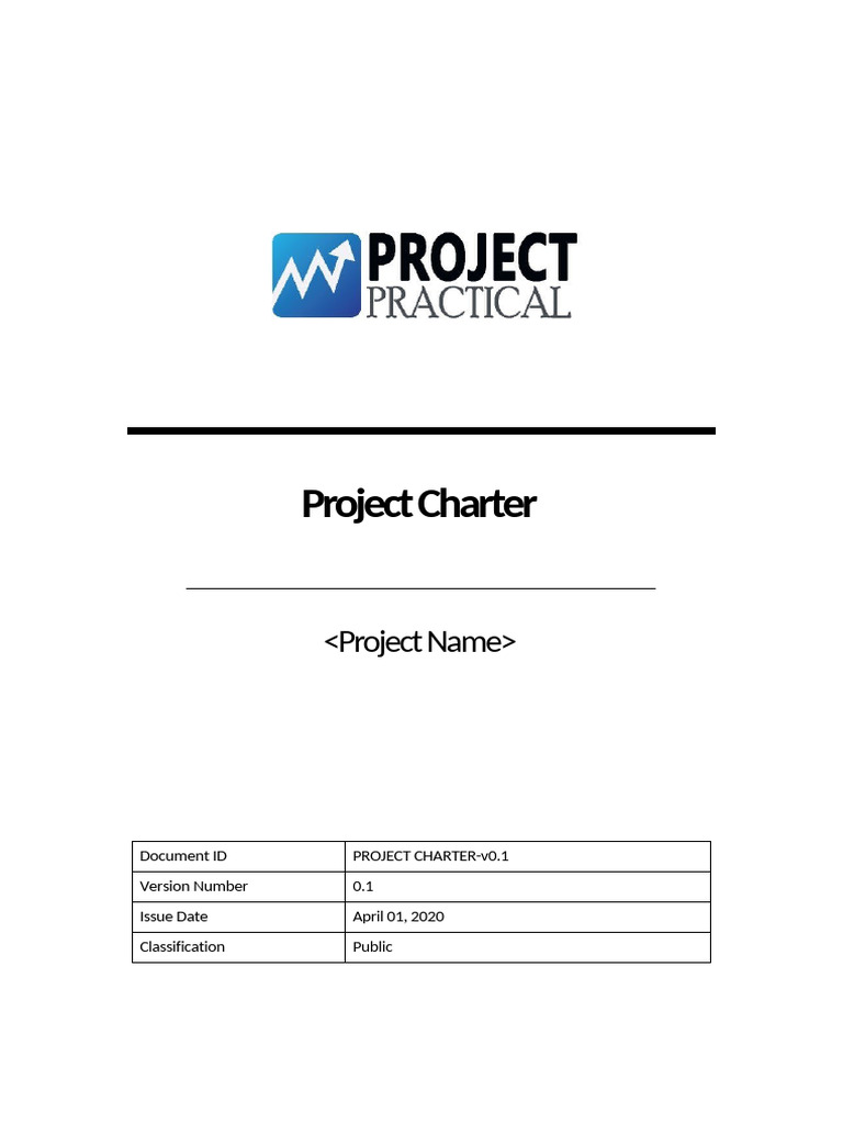 PROJECT CHARTER TEMPLATE v0.1 | PDF | Risk | Budget