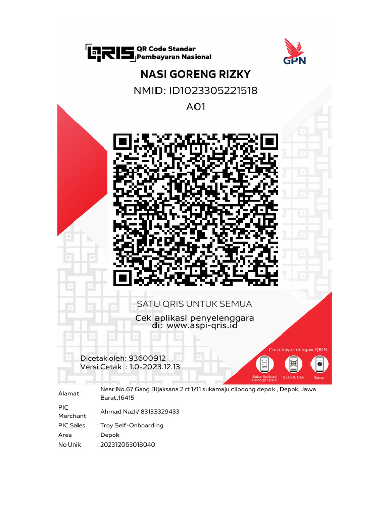 Qris Sticker | PDF