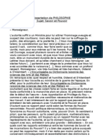 Dissertation de Phi Lo Sophie, Savoir Et Pouvoir (2011-2012)