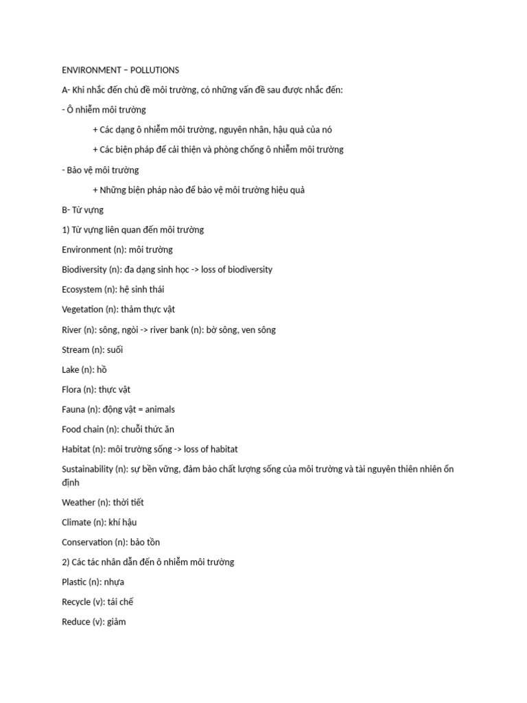 Speaking Topic Environment | PDF
