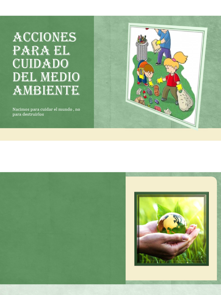 Acciones para El Cuidado Del Medio Ambiente - Diana Carolina | PDF ...