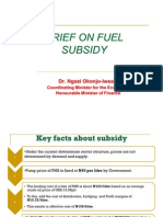 Stephanie Dychiu Scribd - Nigerian Finance Minister's Rationale for Removal of Oil Subsidy