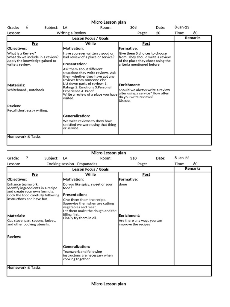 Lesson Plans For English Teachers | PDF | Lesson Plan | Verb