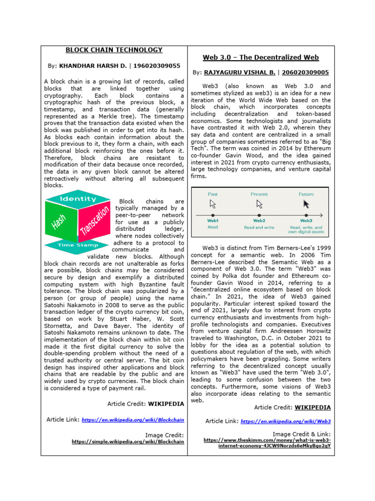Understanding Blockchain and Web 3.0 | PDF | Distributed Computing ...