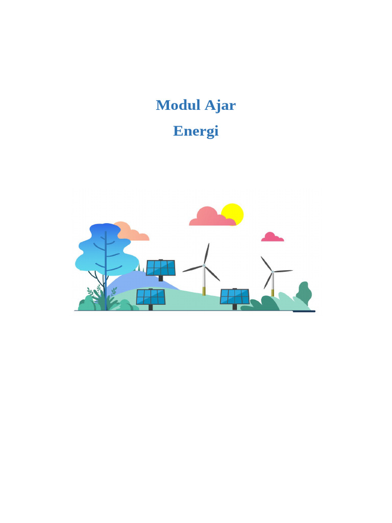 Modul Ajar Energi Alternatif untuk SMA | PDF