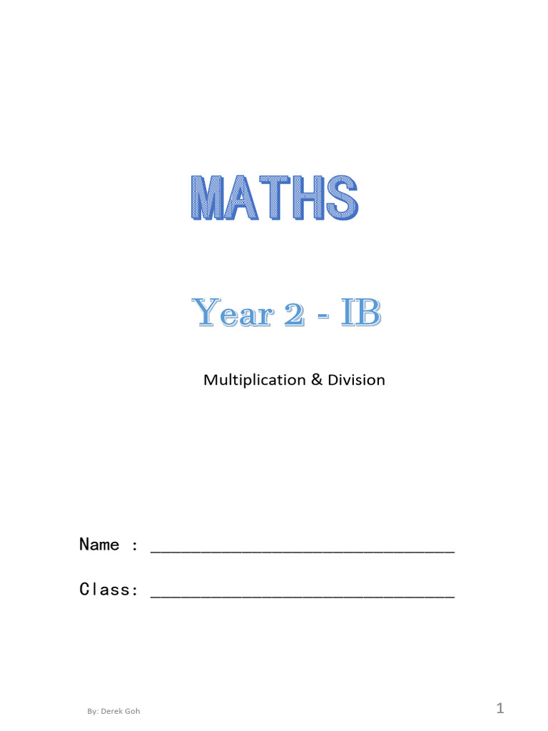 IB Grade 2 Multiply Division | PDF | Games & Activities