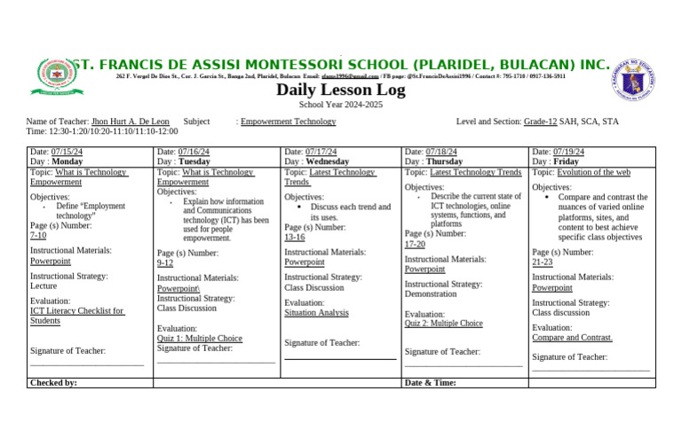 DLL Empowerment Week 1 | PDF | Educational Technology | Communication