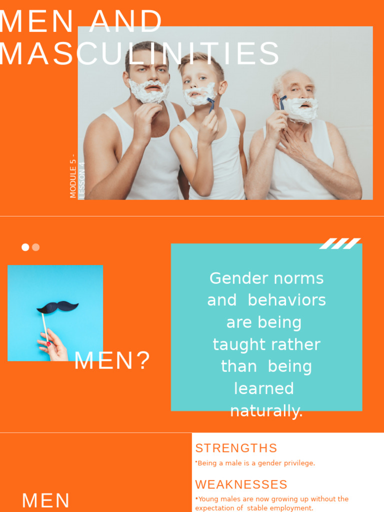Lesson13 Menandmasculinity | PDF | Masculinity | Gender