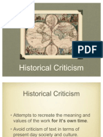 1. Historic Criticism