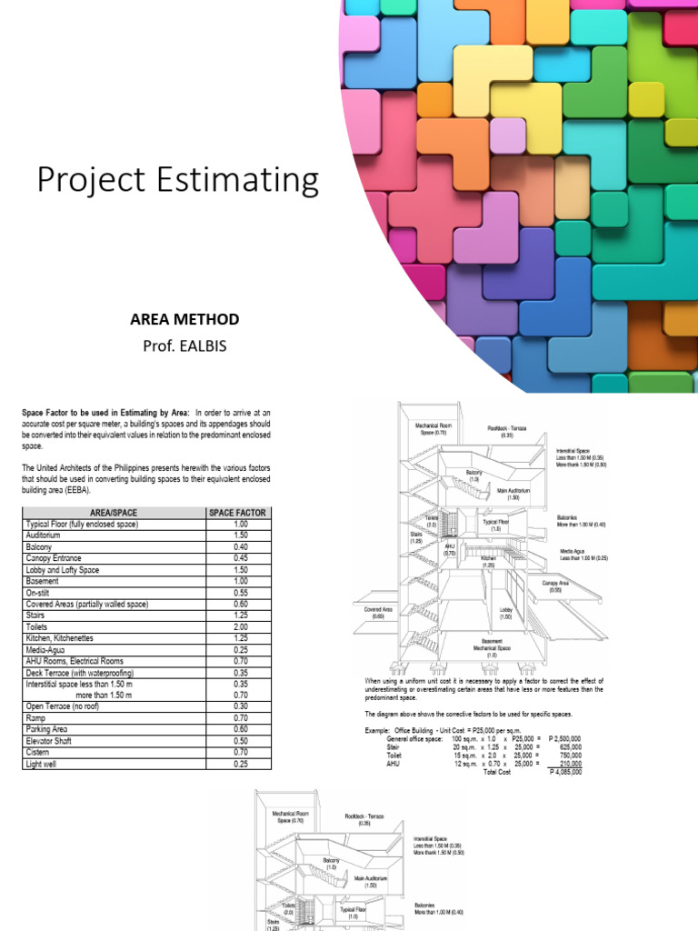 Area-Based Project Estimating Guide | PDF | Buildings And Structures