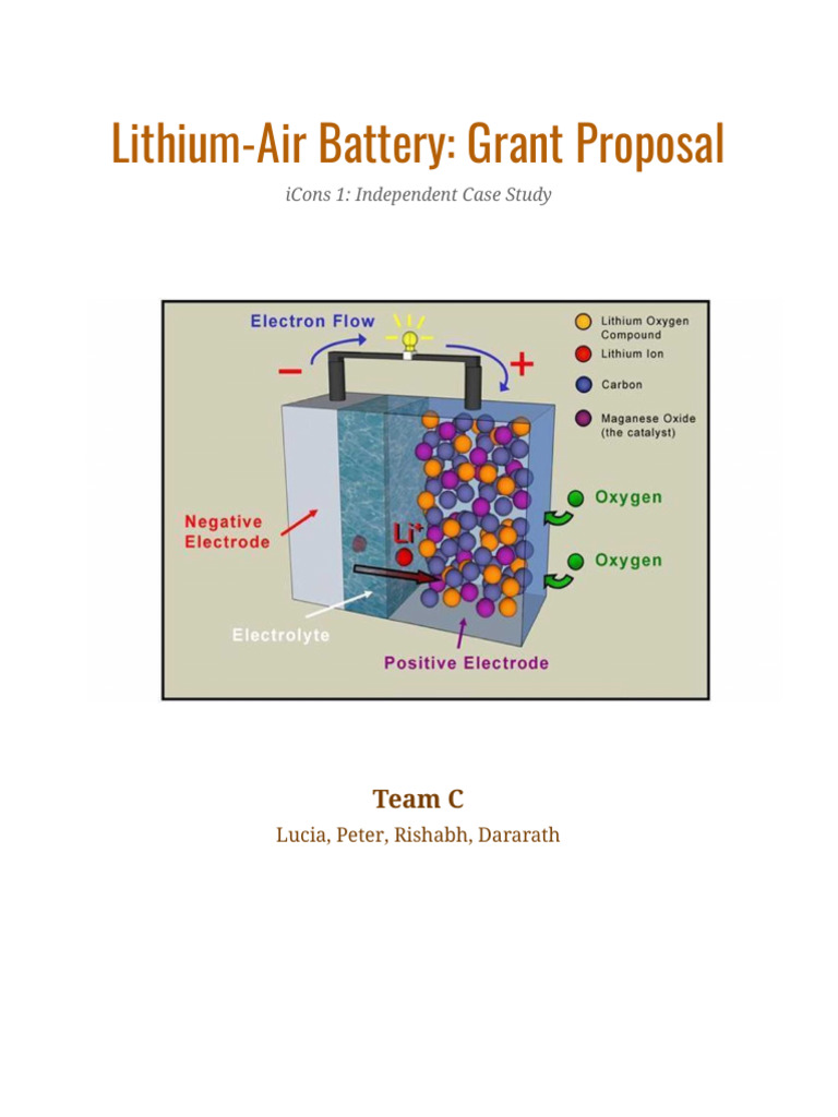 Groupccasestudy 3 Finalproposal | PDF | Lithium Ion Battery | Physical ...