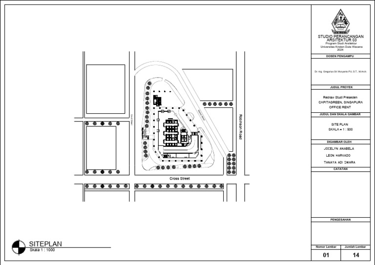 Siteplan: Studio Perancangan Arsitektur 03 | PDF