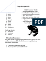 Frogs Study Guide