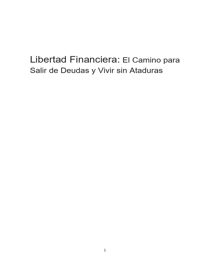 Sal de Deudas Sin Dinero: Estrategias Clave | PDF | Deuda | Presupuesto