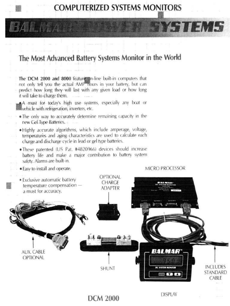Balmar Computerized Systems Monitors | PDF
