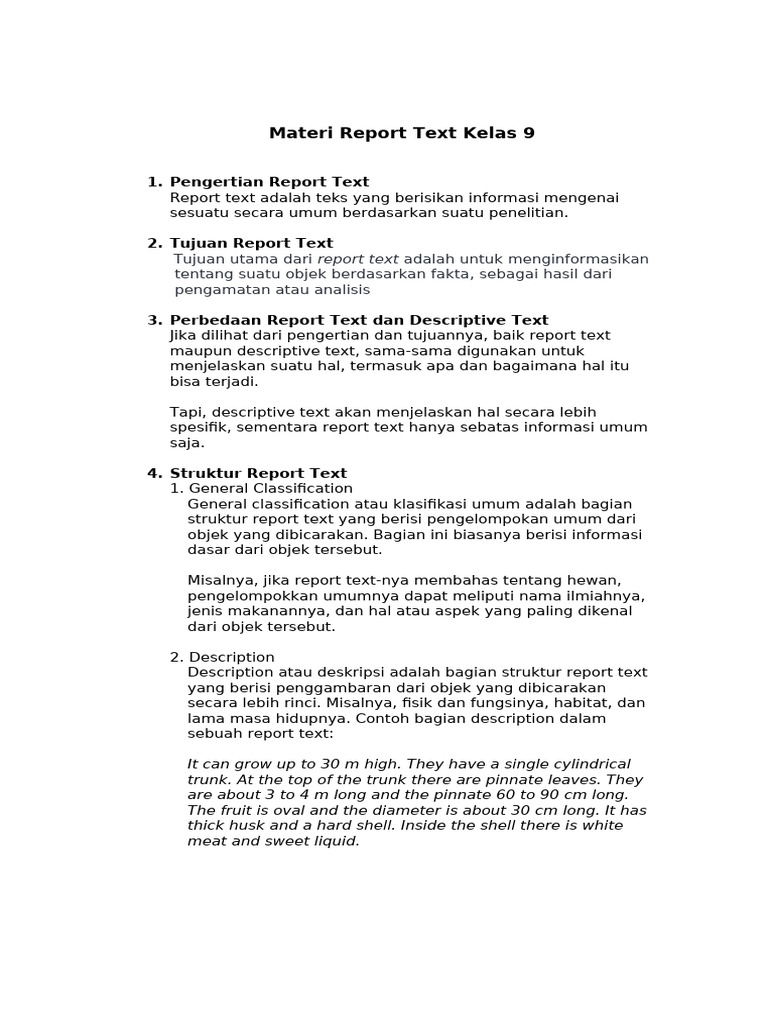Materi report text kelas 9 pdf black pepper orangutan