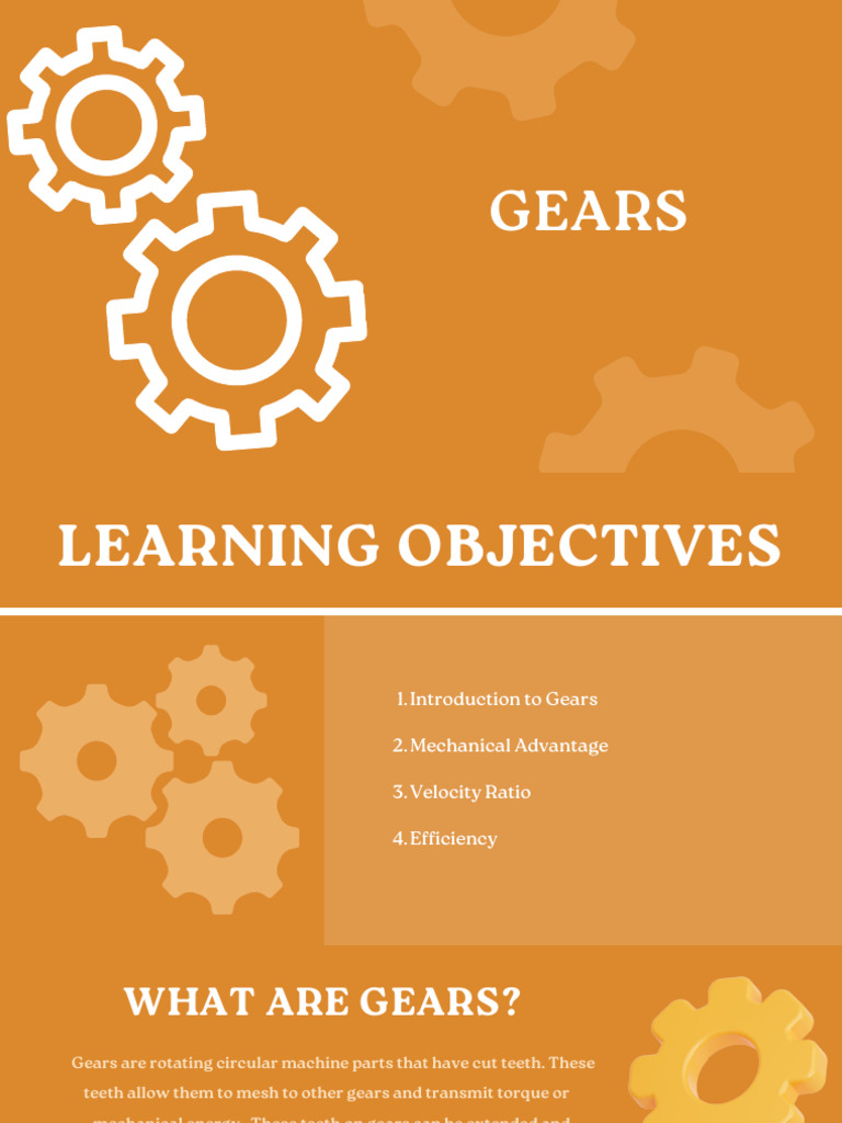 Understanding Gear Types and Mechanics | PDF | Gear | Machines