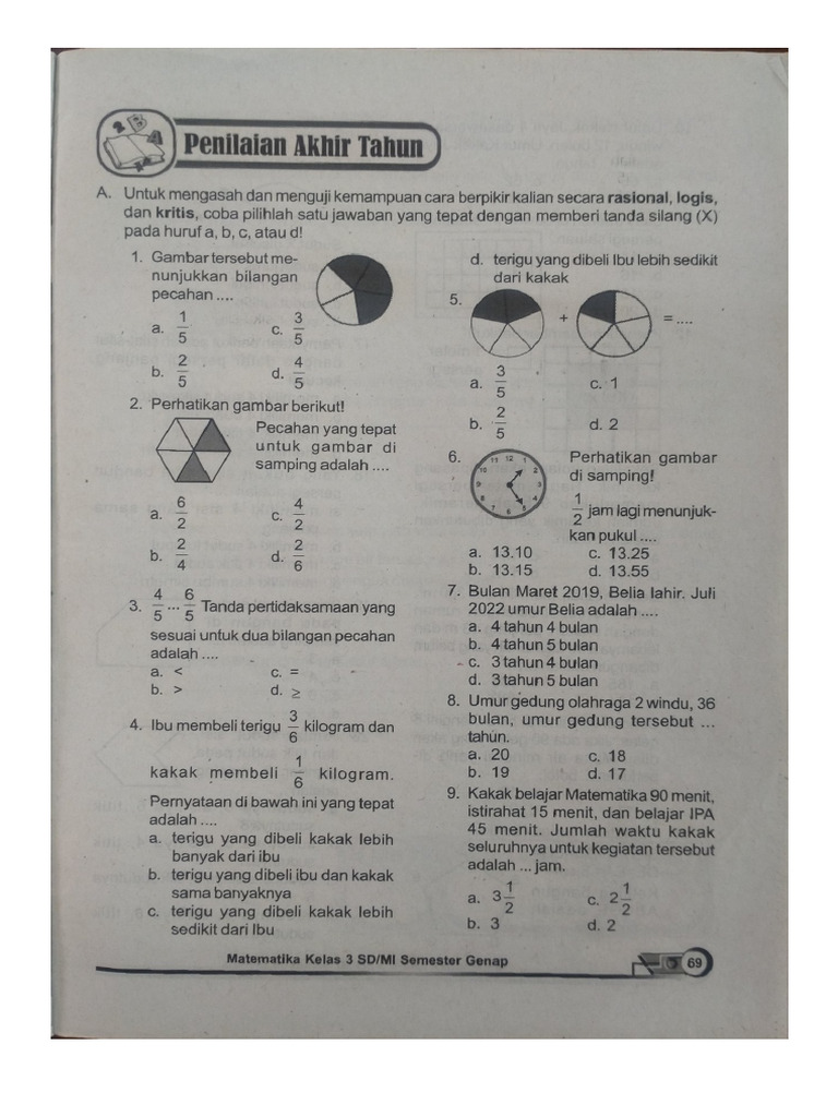 Mtk Kelas 3 Pdf