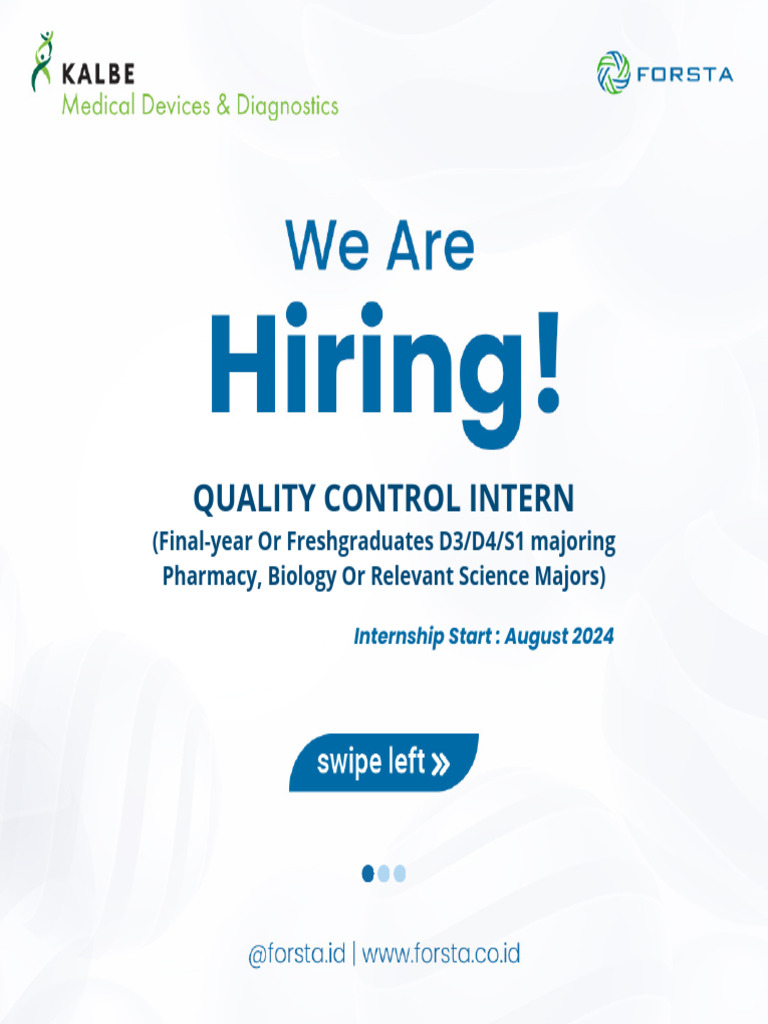 Quality Control Internship Opportunity | PDF