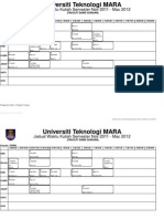 Jadual Waktu Kuliah Semester Nov 2011 - Mac 2012: (Fakulti Sains Gunaan)