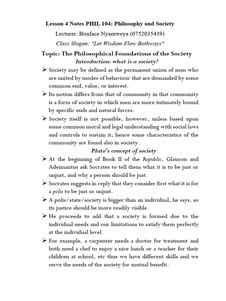 Lec nyamweya lesson 4 5 and 6 notes phil 104 pdf rationalism