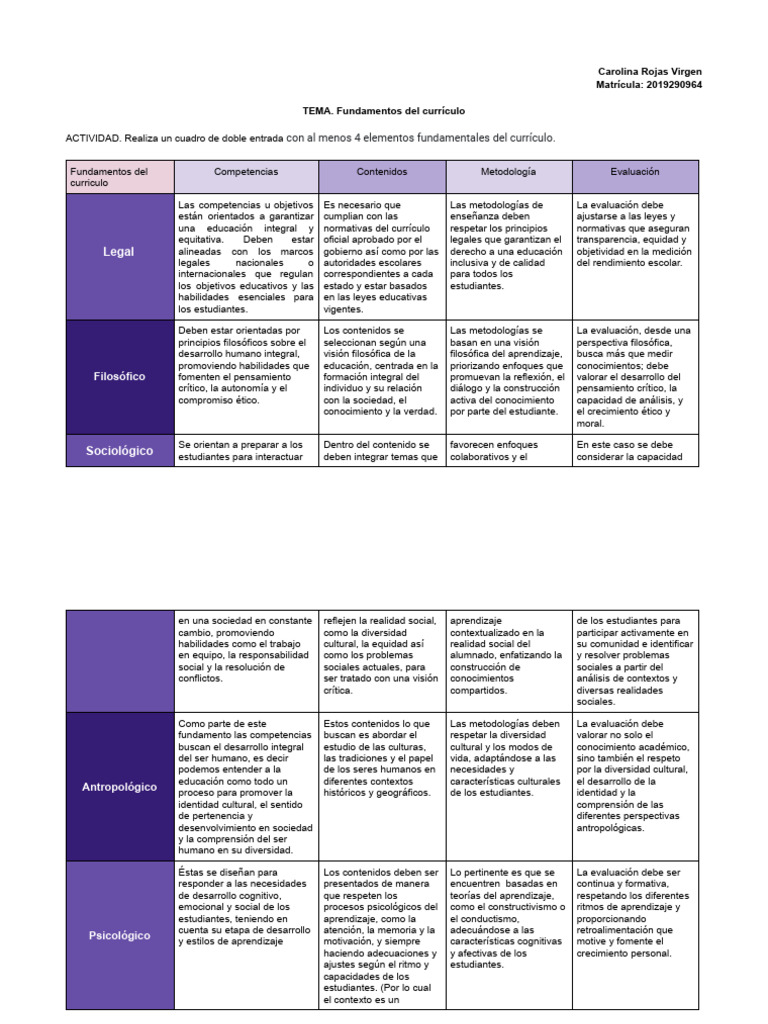 Fundamentos del Currículo Educativo | PDF | Plan de estudios | Evaluación