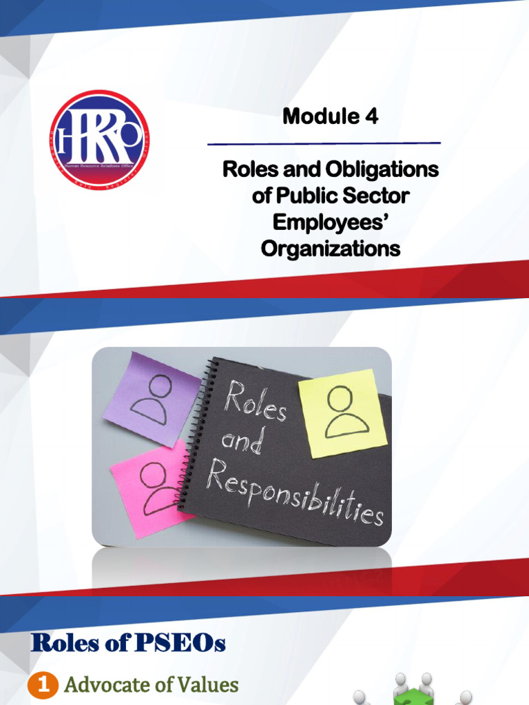 Module 4_PSEO Roles and Obligations | PDF | Government | Justice