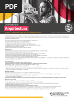 Perfil y Plan de Estudios de Arquitectura | PDF | Diseño | Arquitecto