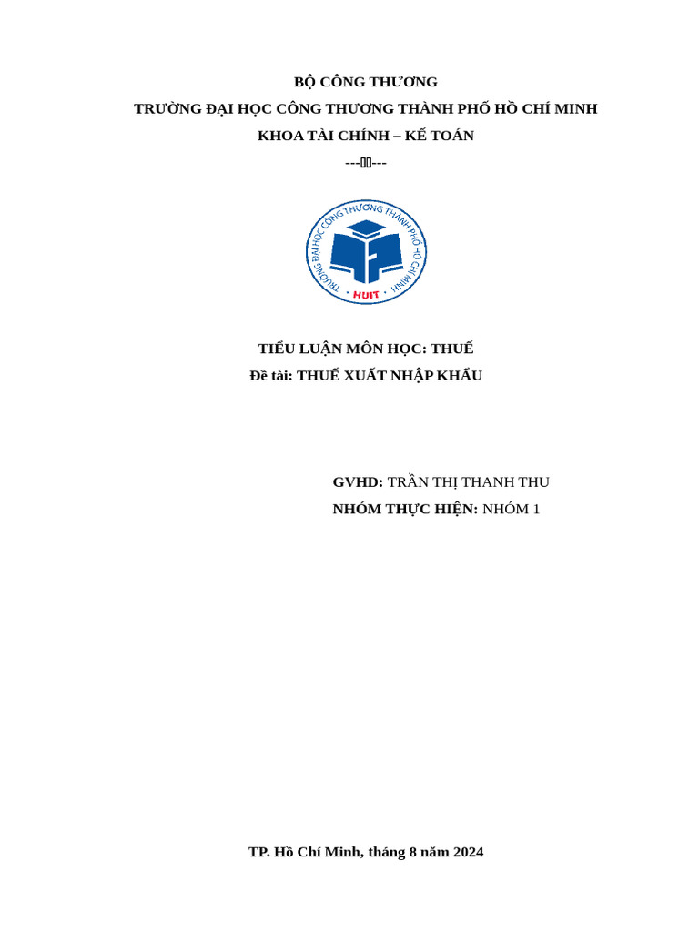 Nhóm 1 - Thue | PDF