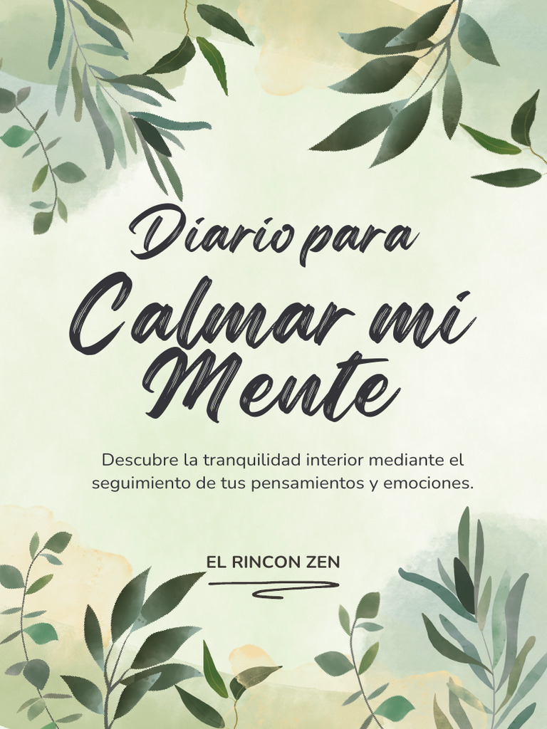 Diario para Calmar la Mente | PDF | Mente | Ansiedad