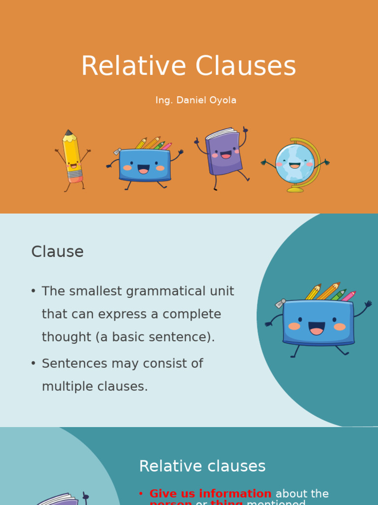 Relative Clauses | PDF | Language Arts & Discipline | Philosophy