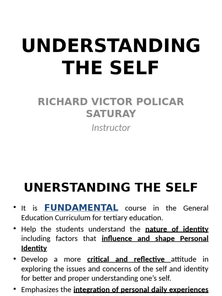 Understanding Personal Identity and Self | PDF | Identity (Social ...