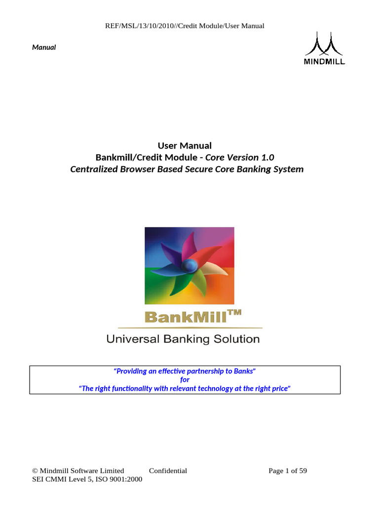Credit Module User Manual | PDF | Interest | Loans